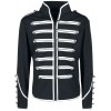 Men Gothic Military Jacket Parade Marching Jacket  Army Band Drummer Jacket